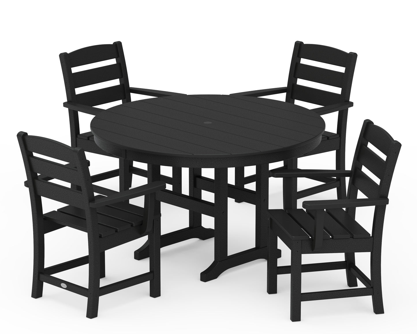 Lakeside 5-Piece Round Farmhouse Dining Set