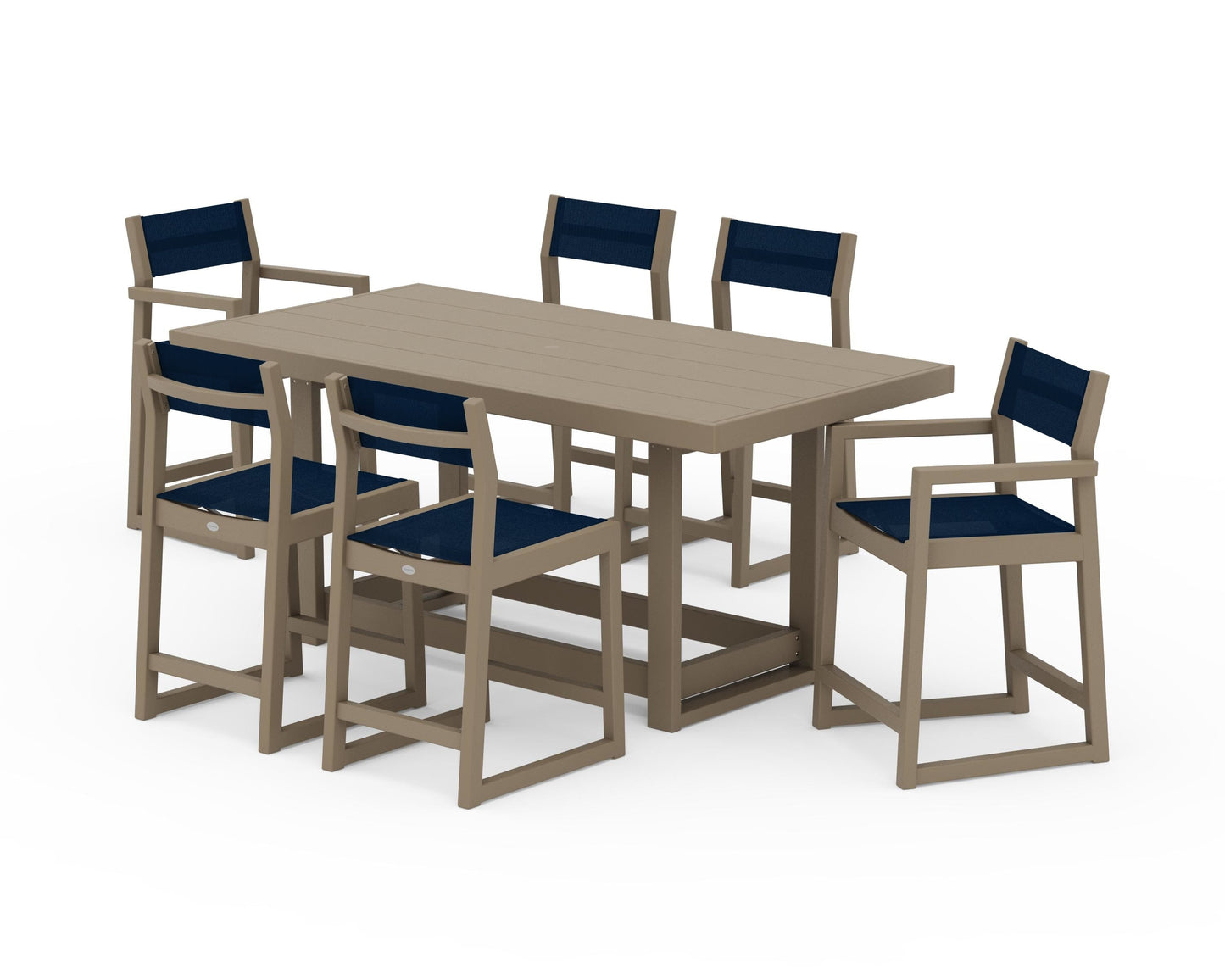 EDGE Sling 7-Piece Counter Table Set