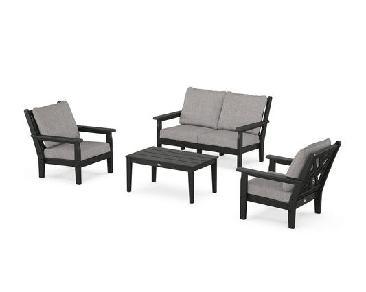 Chippendale 4-Piece Deep Seating Set with Loveseat