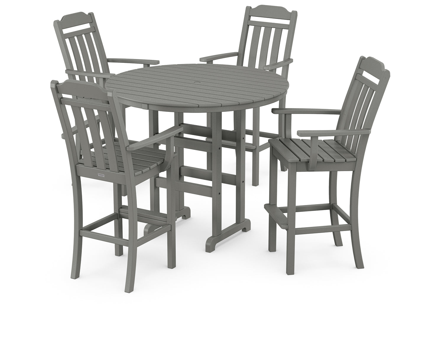 Cottage 5-Piece Round Farmhouse Bar Set