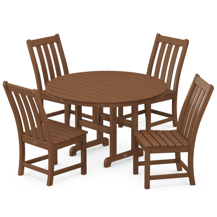 Vineyard 5-Piece Farmhouse Side Chair Dining Set