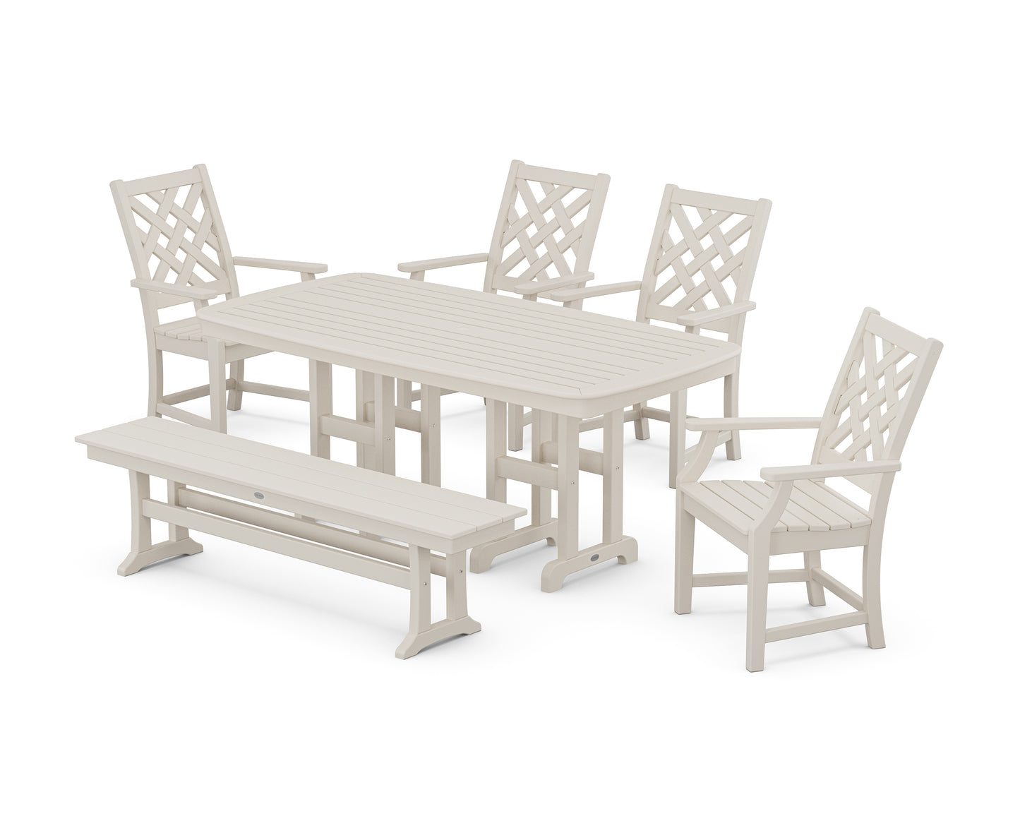 Wovendale 6-Piece Farmhouse Dining Set with Bench