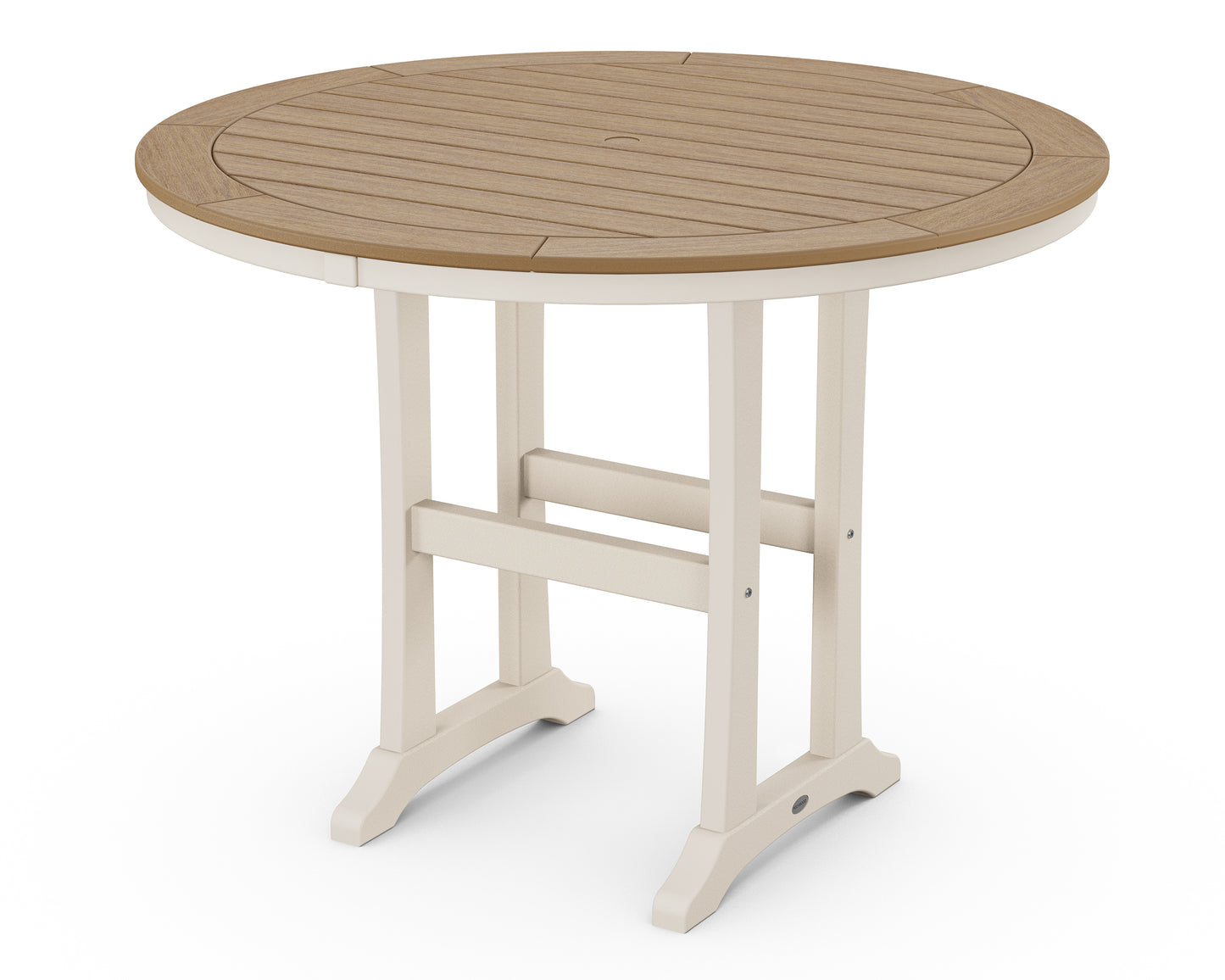 Nautical Trestle 48" Round Counter Table