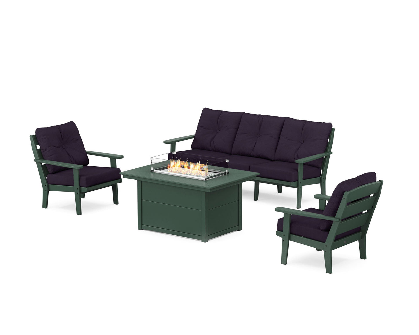 Lakeside Deep Seating Fire Pit Table Set