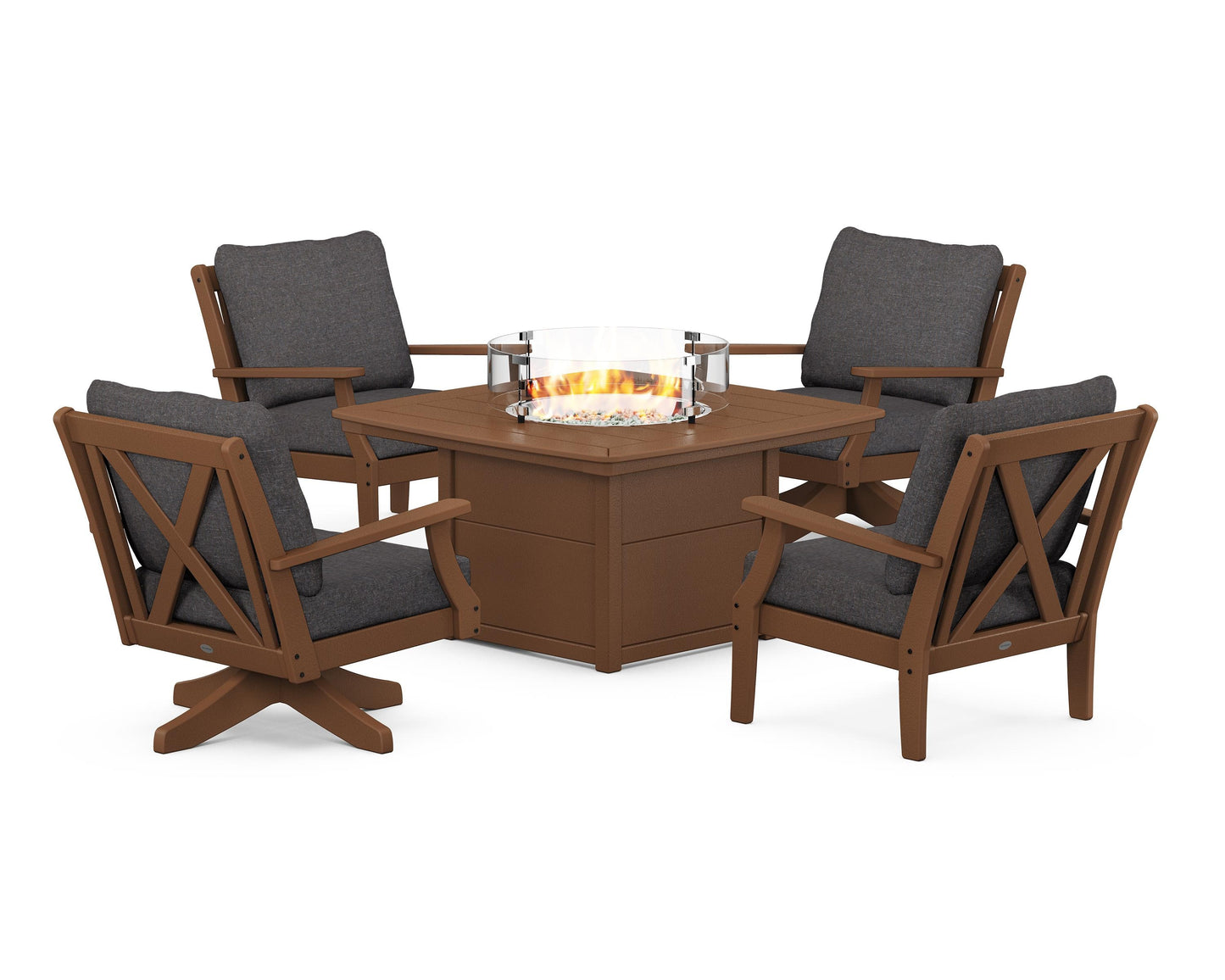Braxton 5-Piece Deep Seating Set with Fire Table