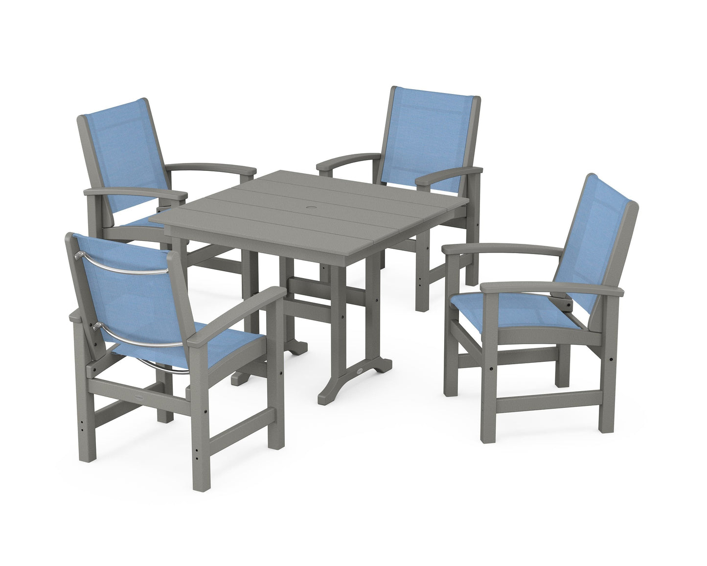 Coastal 5-Piece Farmhouse Dining Set