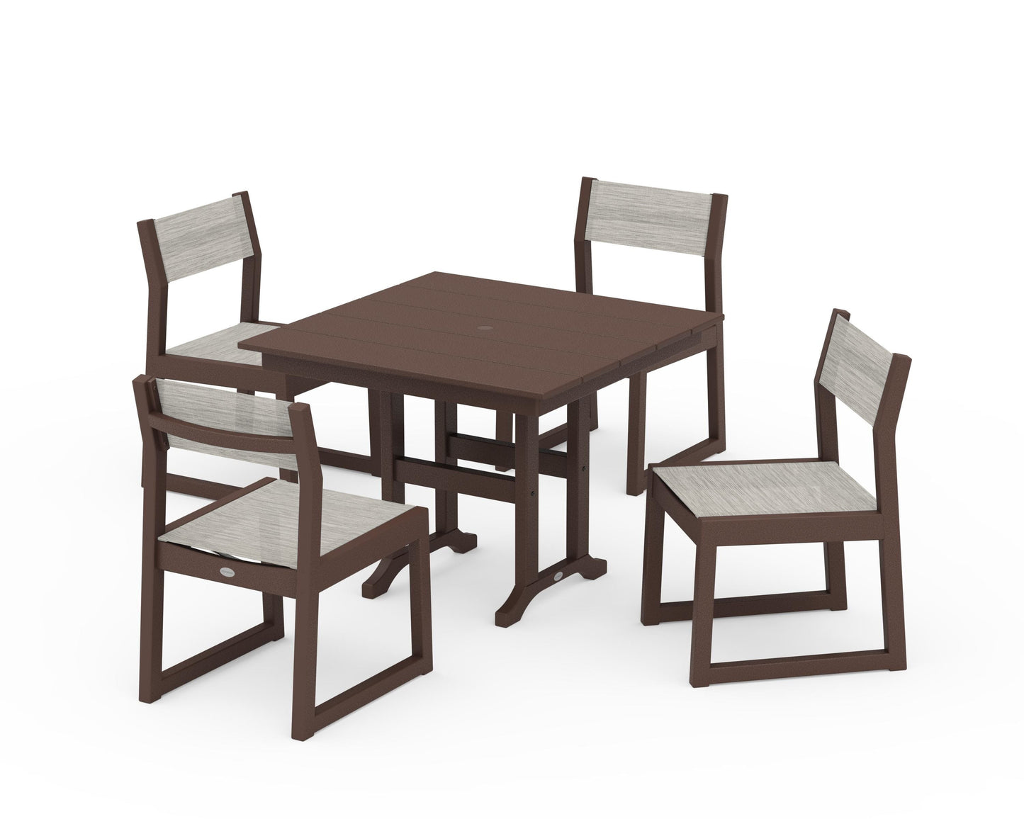 EDGE Sling Side Chair 5-Piece Farmhouse Dining Set