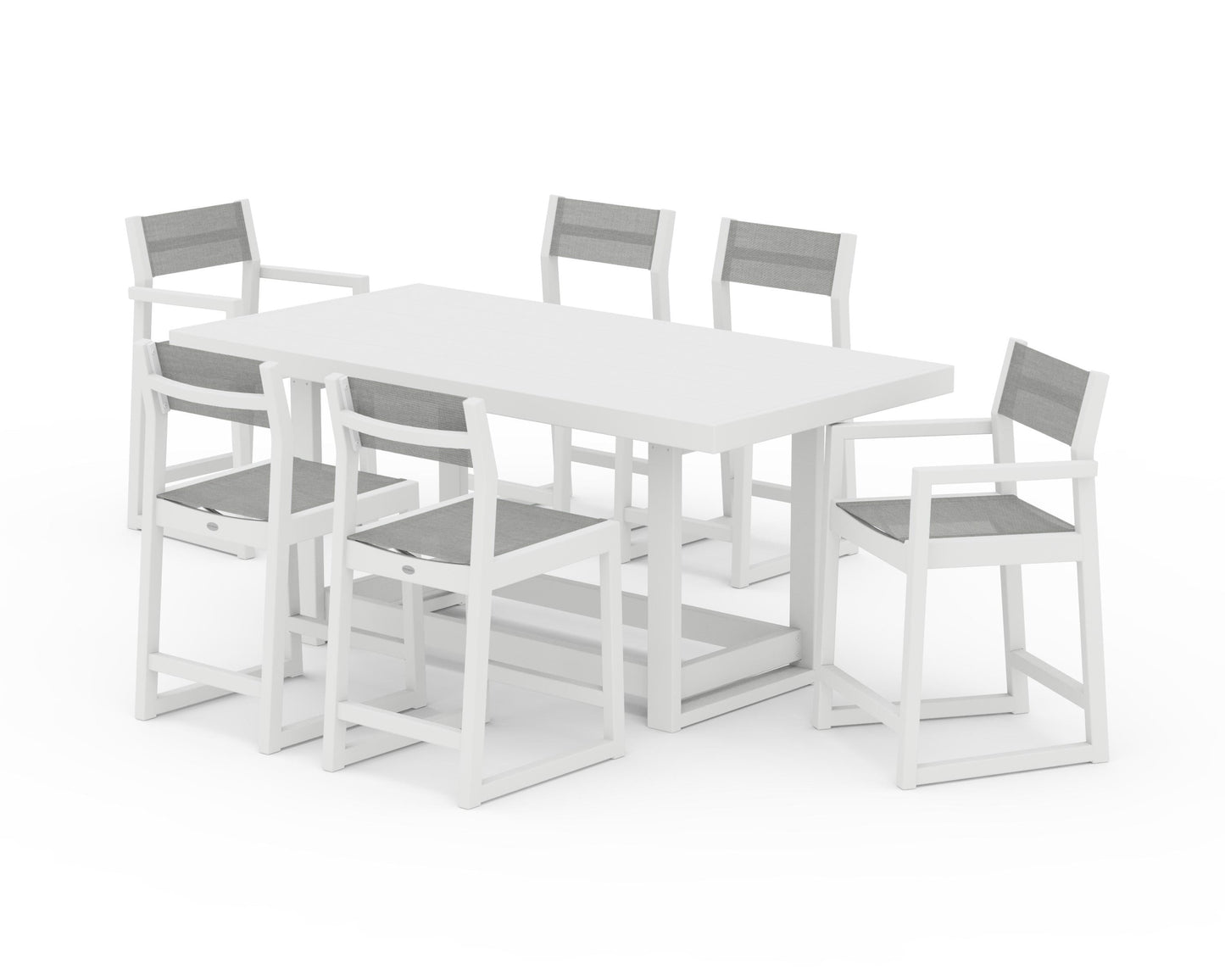 EDGE Sling 7-Piece Counter Table Set
