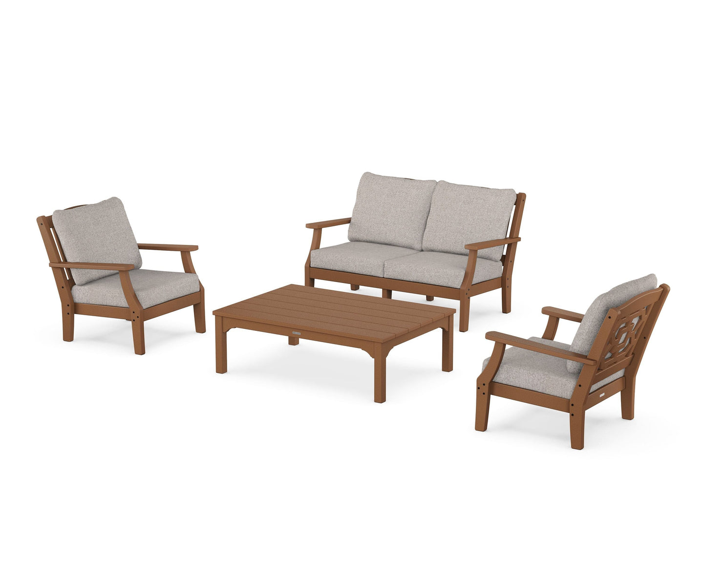 Chinoiserie 4-Piece Deep Seating Set with Loveseat