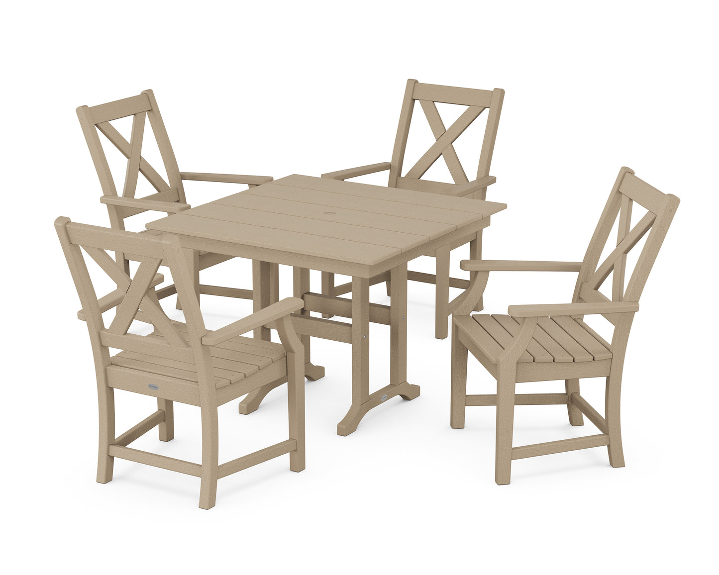 Braxton 5-Piece Farmhouse Dining Set