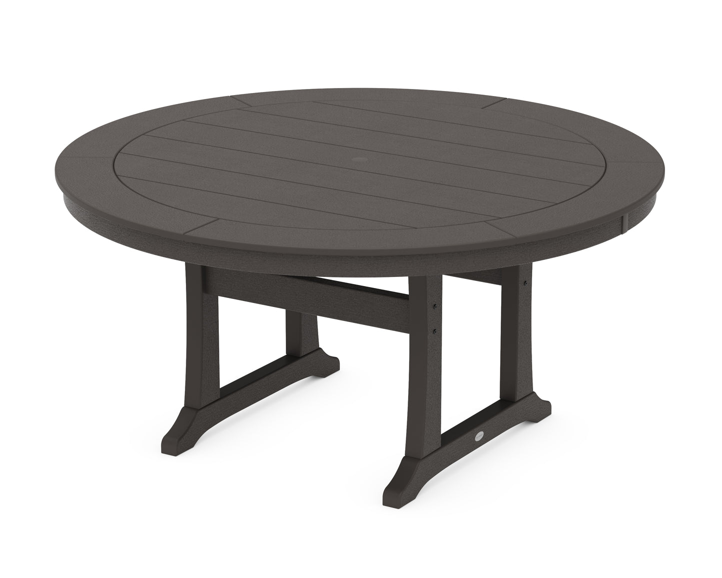 Nautical Trestle 60" Round Dining Table