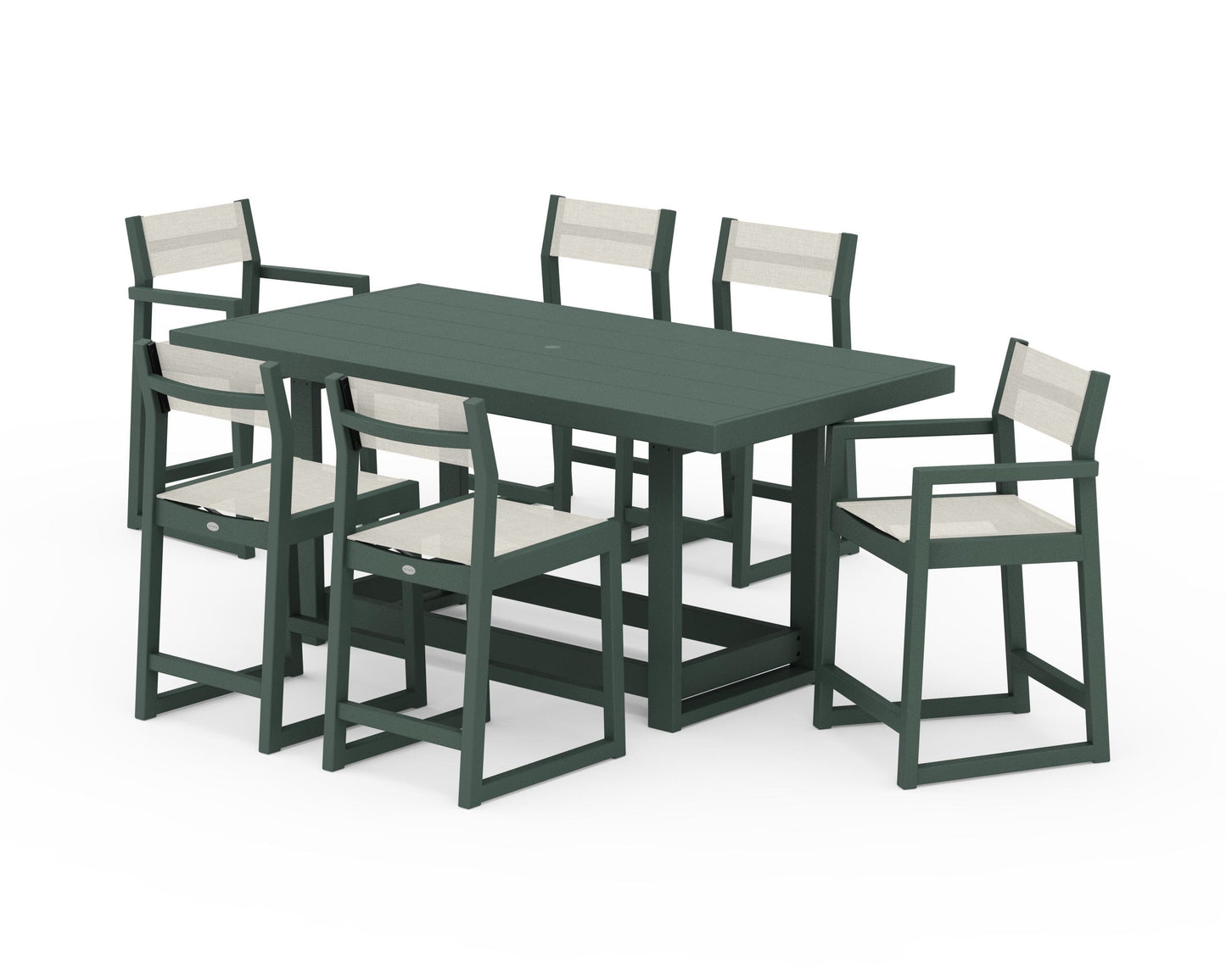 EDGE Sling 7-Piece Counter Table Set
