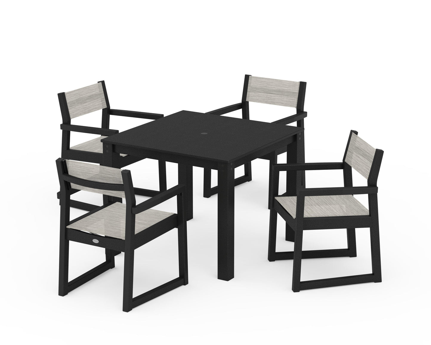 EDGE Sling Arm Chair 5-Piece Parsons Dining Set