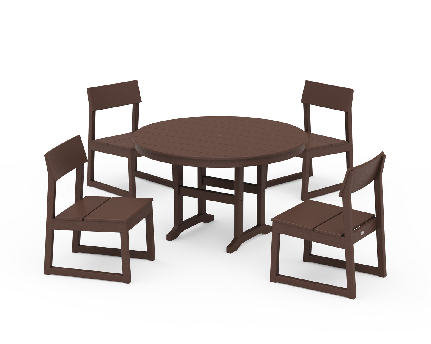 EDGE Side Chair 5-Piece Round Farmhouse Dining Set