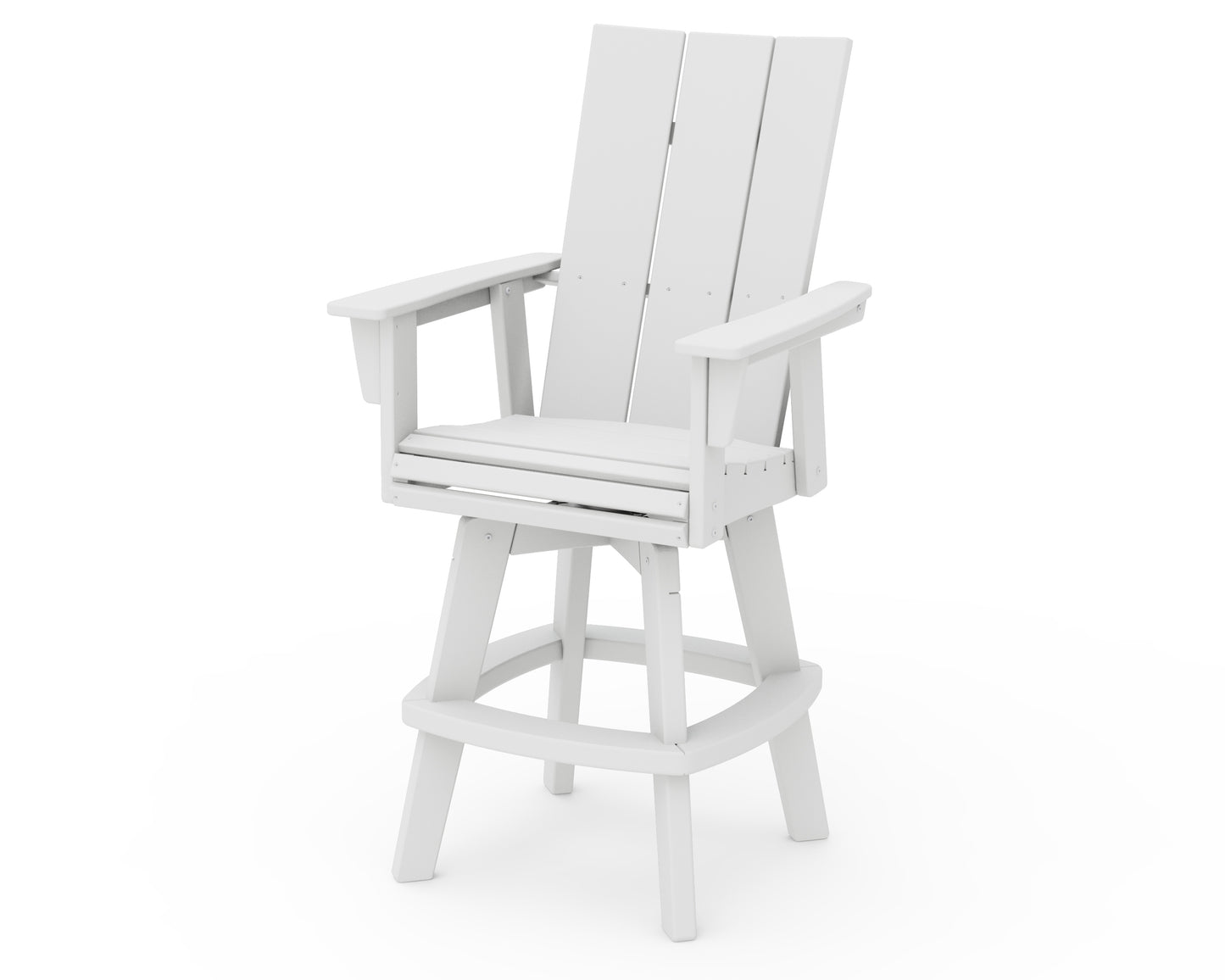 Modern Curveback Adirondack Swivel Bar Chair