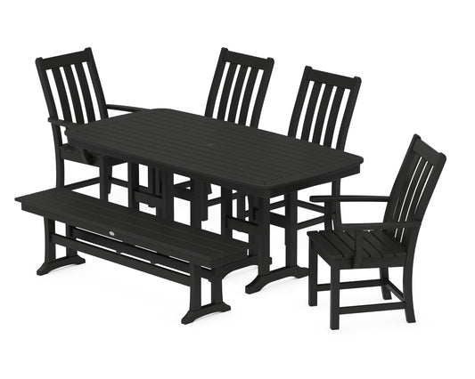 Vineyard 6-Piece Dining Set with Bench