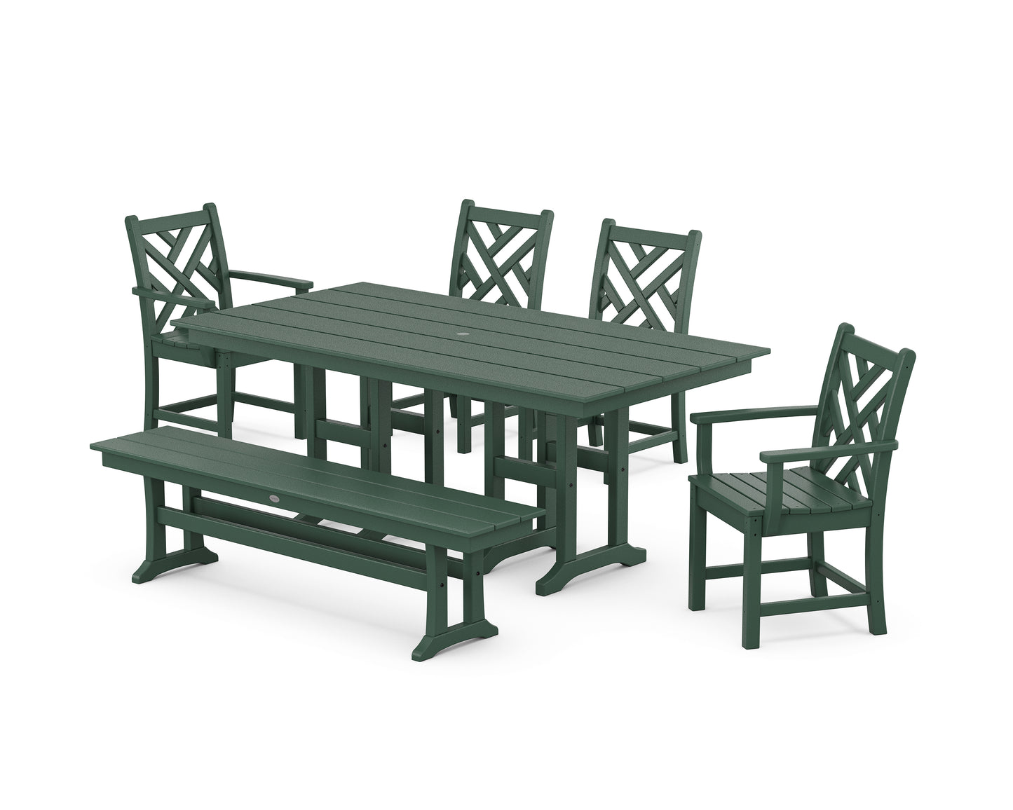 Chippendale 6-Piece Farmhouse Dining Set