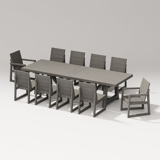 Elevate 11-Piece A-Frame Table Dining Set