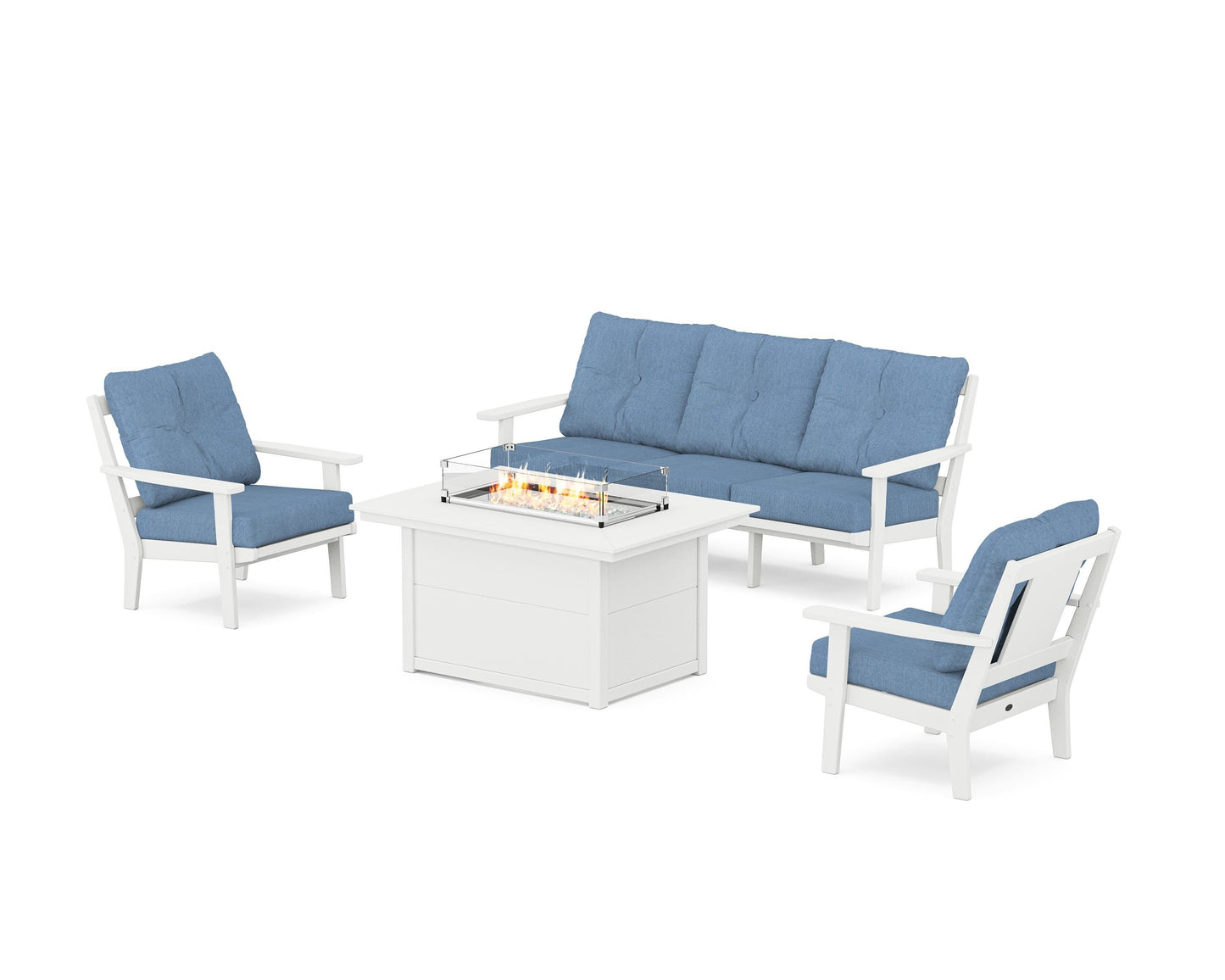 Prairie Deep Seating Fire Pit Table Set