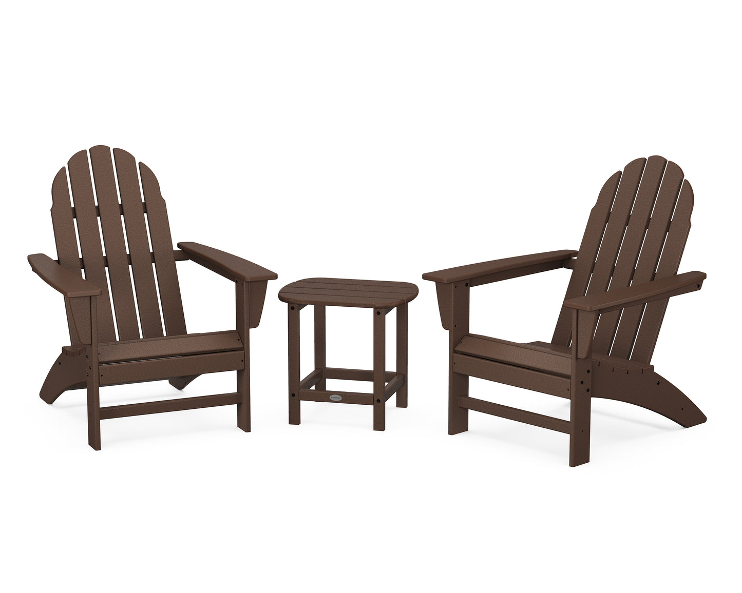 Vineyard 3-Piece Adirondack Set with South Beach 18" Side Table