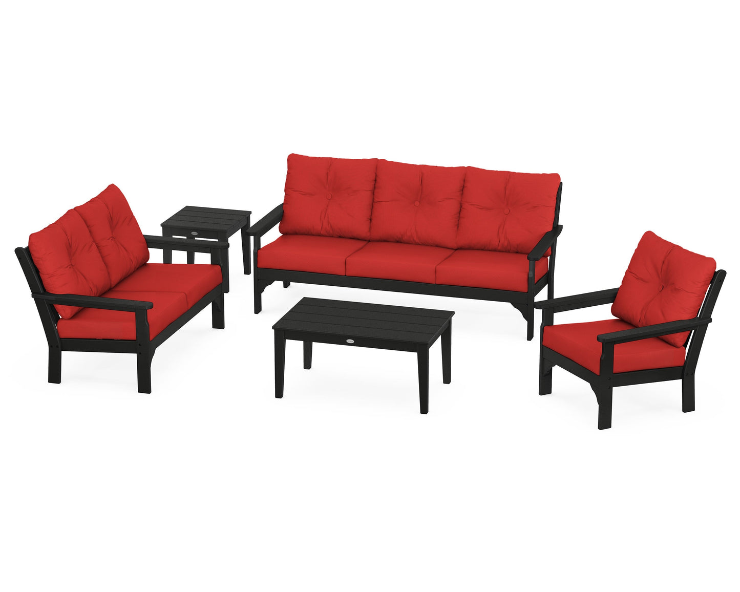 Vineyard 5 Piece Deep Seating Set