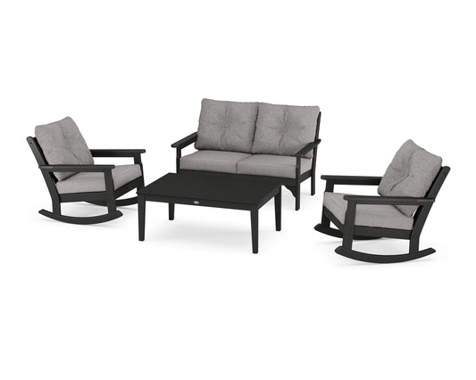 Vineyard 4-Piece Deep Seating Rocking Chair Set