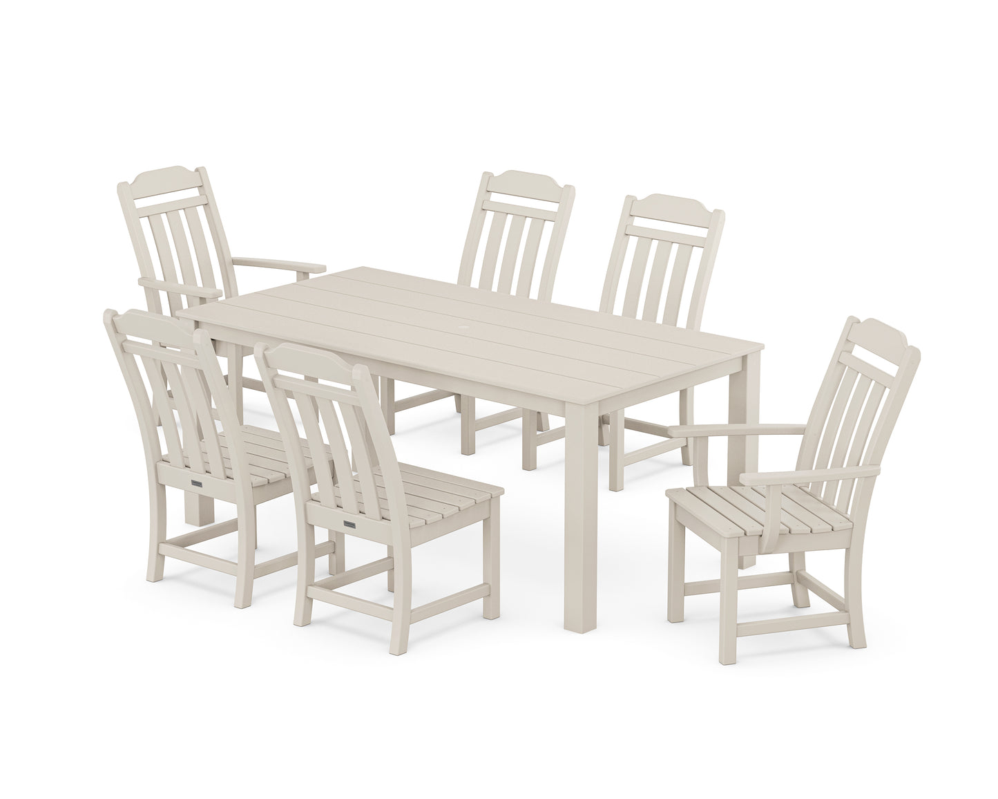 Country Living 7-Piece Parsons Dining Set