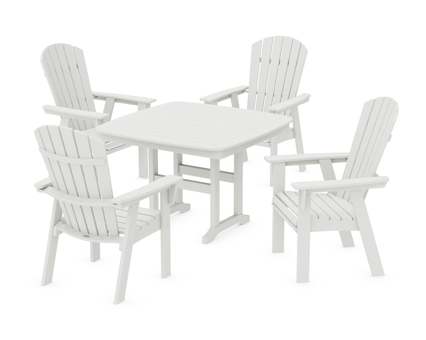 Nautical Curveback Adirondack 5-Piece Dining Set