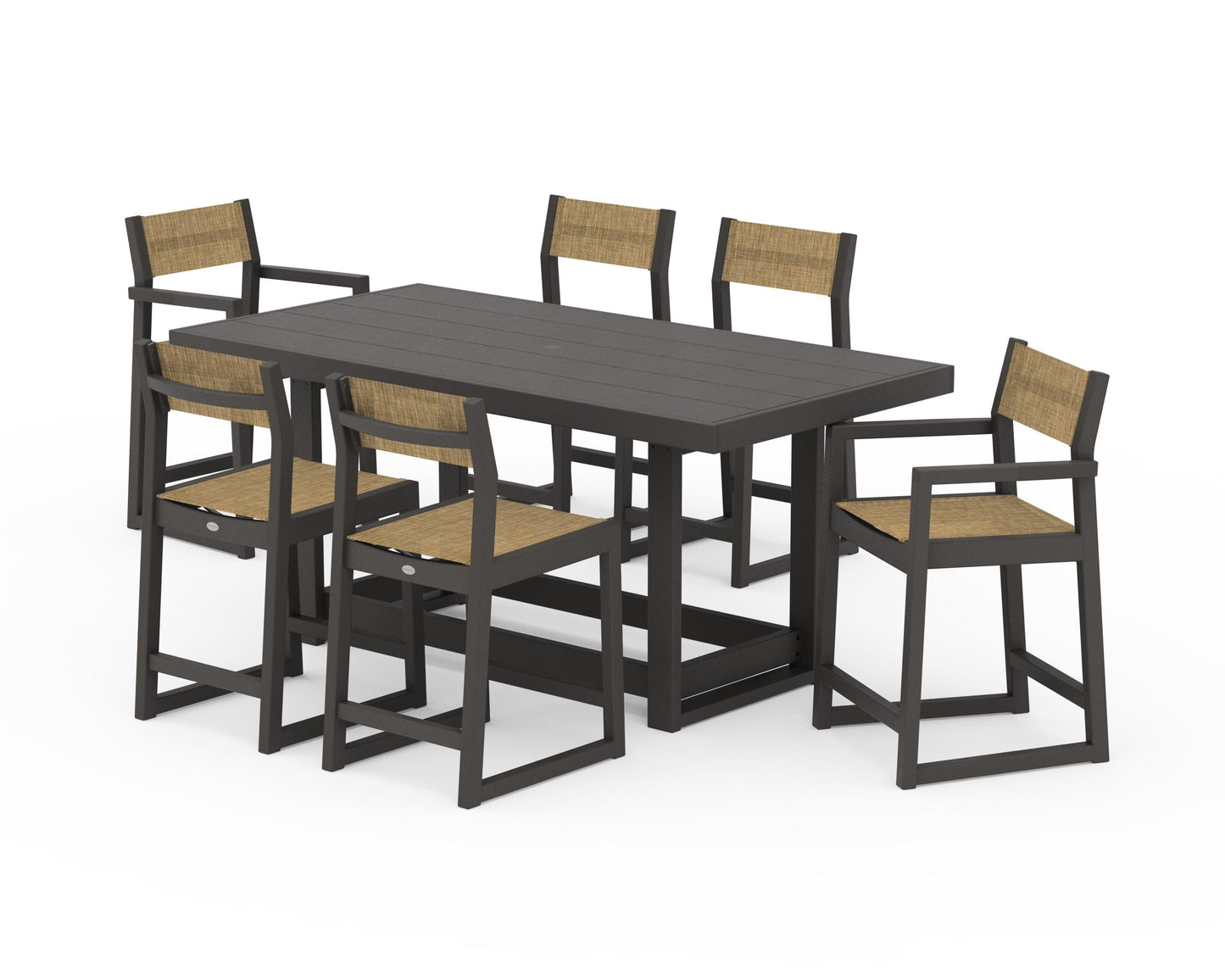 EDGE Sling 7-Piece Counter Table Set