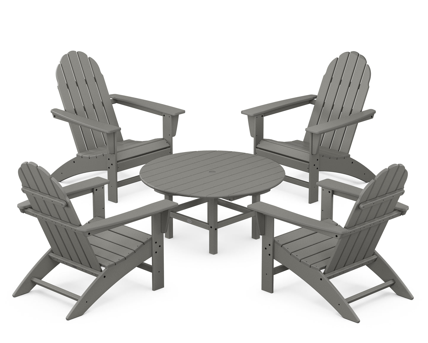 Vineyard 5-Piece Adirondack Chair Conversation Set