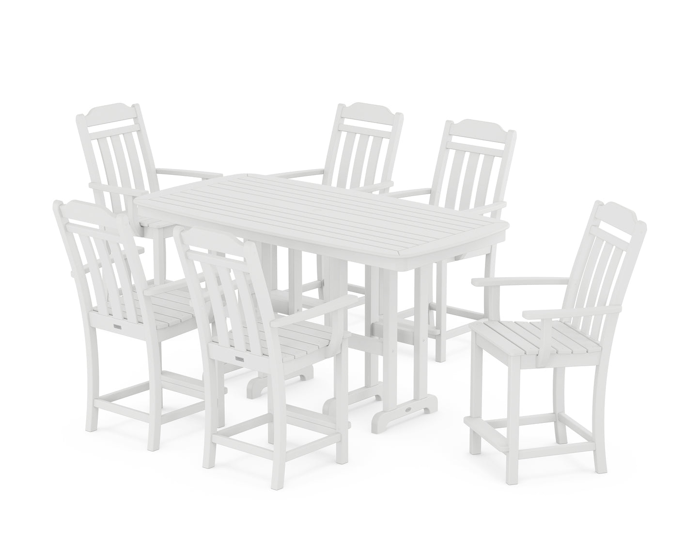 Cottage Arm Chair 7-Piece Counter Set