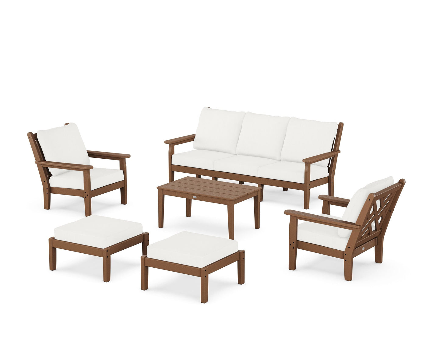 Chippendale 6-Piece Lounge Sofa Set