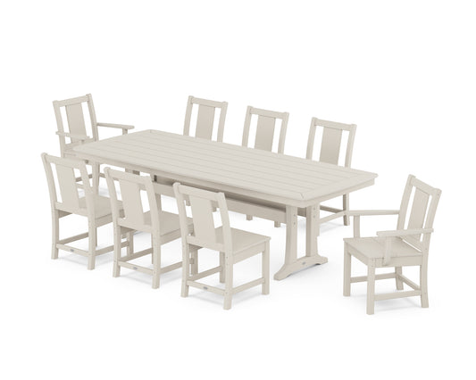 Prairie 9-Piece Dining Set with Trestle Legs
