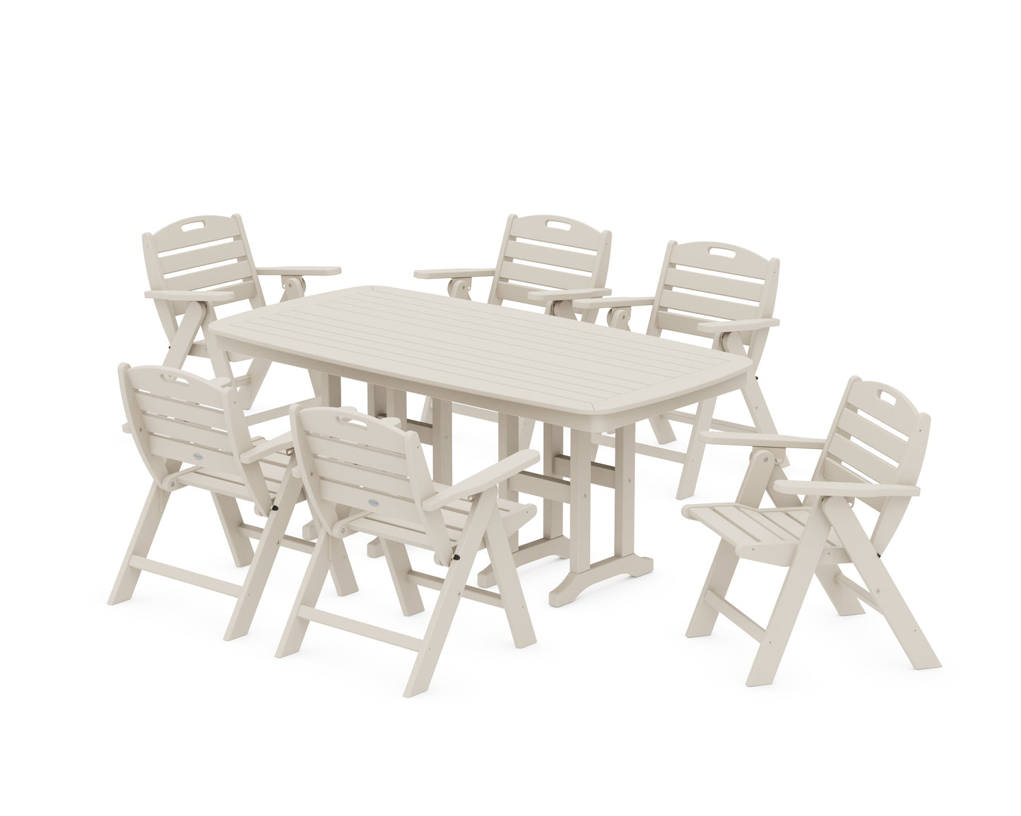 Nautical Lowback 7-Piece Dining Set