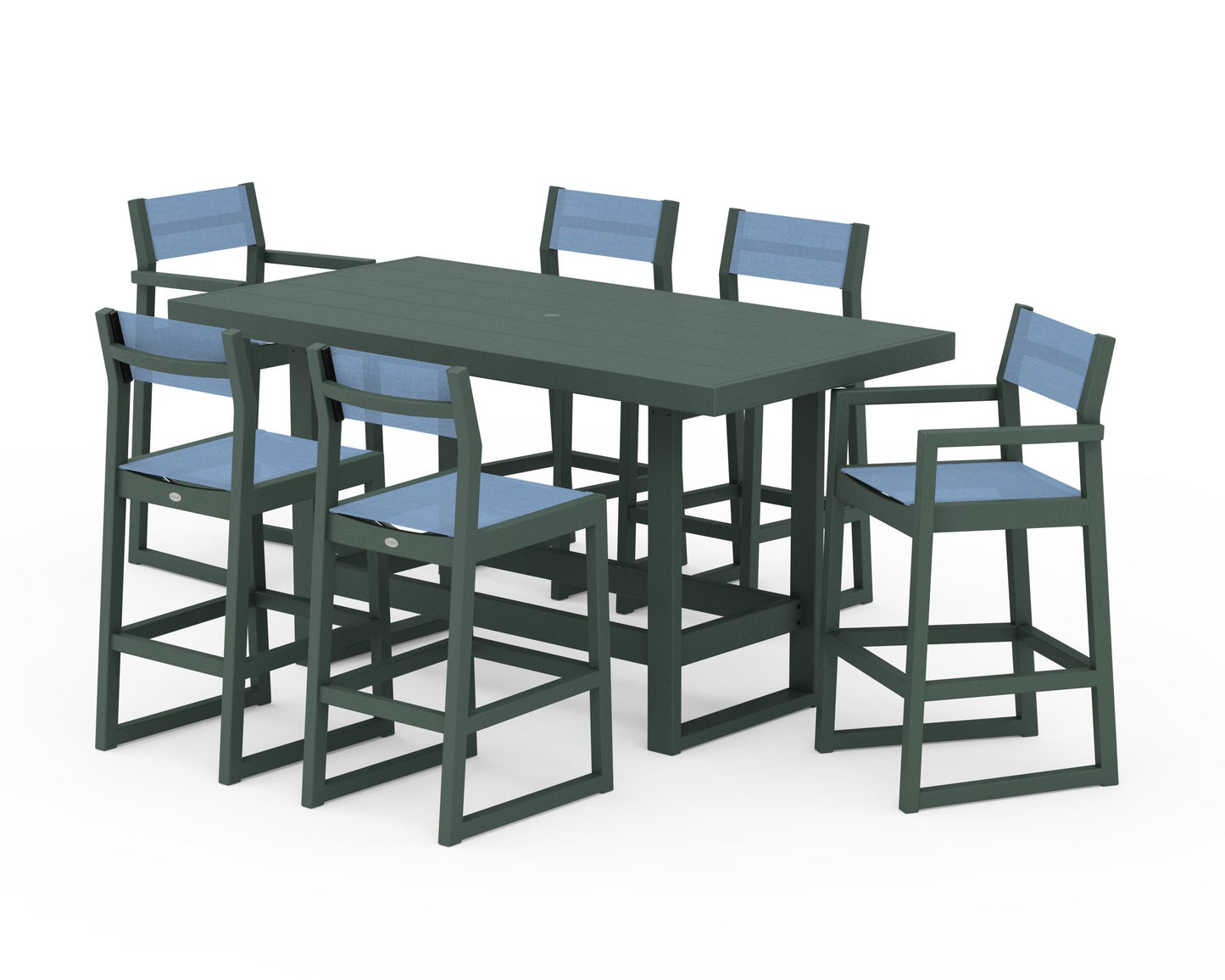 EDGE Sling 7-Piece Bar Table Set