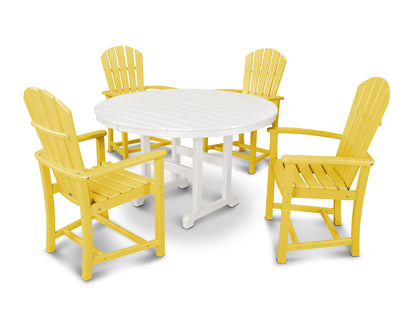 Palm Coast 5-Piece Round Farmhouse Dining Set