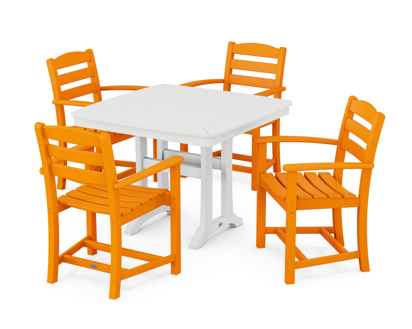 La Casa CafÃ© 5-Piece Dining Set with Trestle Legs