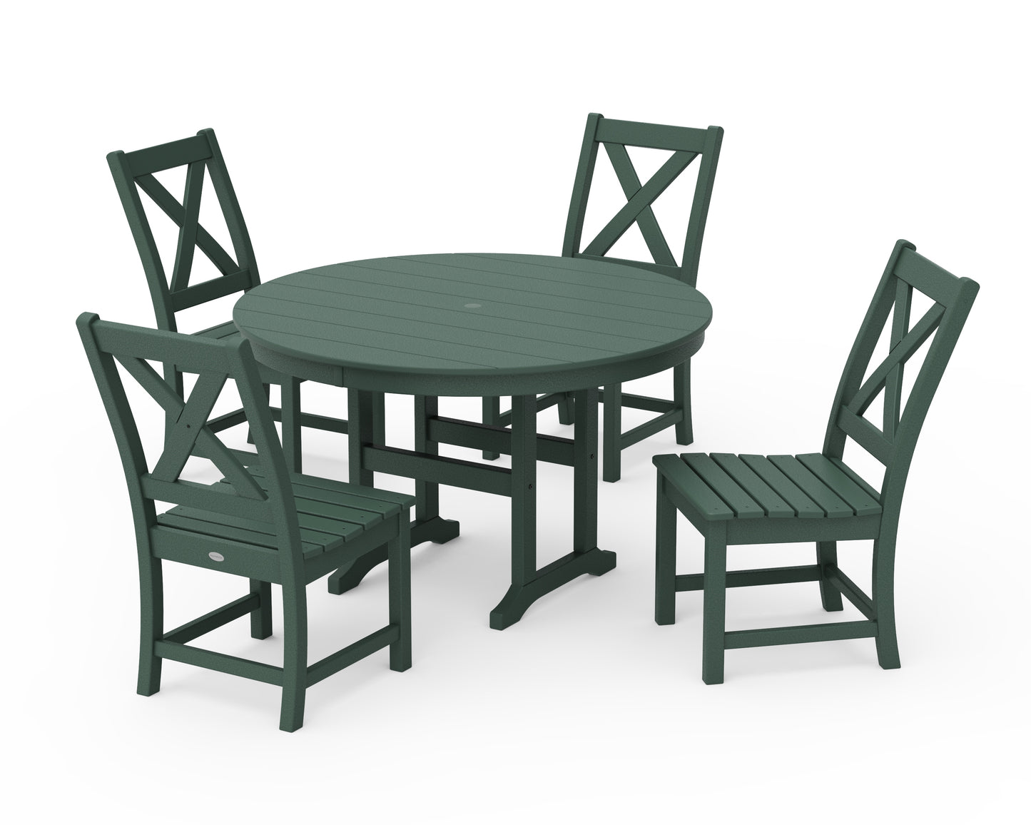 Braxton Side Chair 5-Piece Round Dining Set