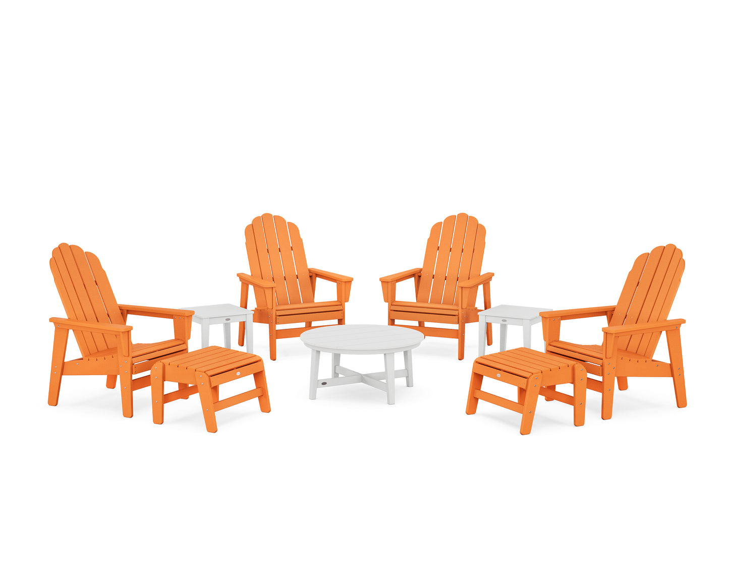 Vineyard Grand Upright Adirondack 9-Piece Conversation Set