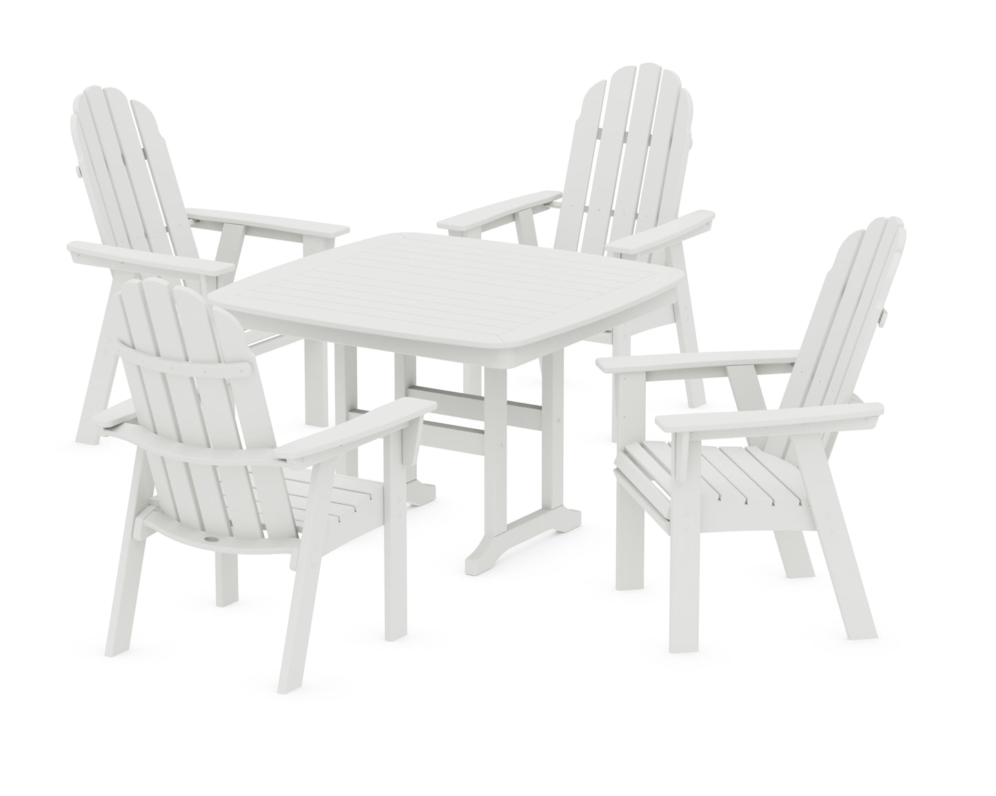 Vineyard Curveback Adirondack 5-Piece Dining Set