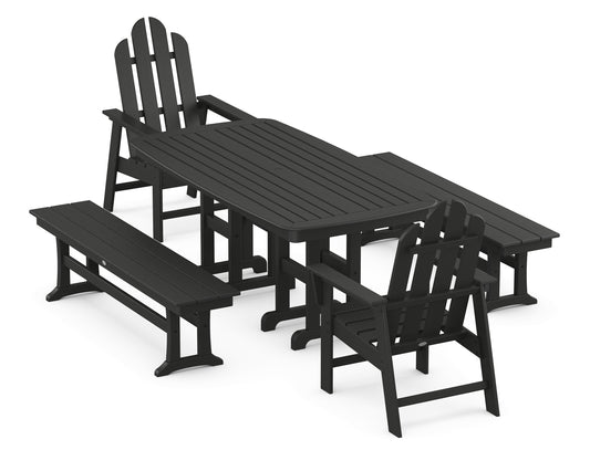 Long Island 5-Piece Dining Set with Benches
