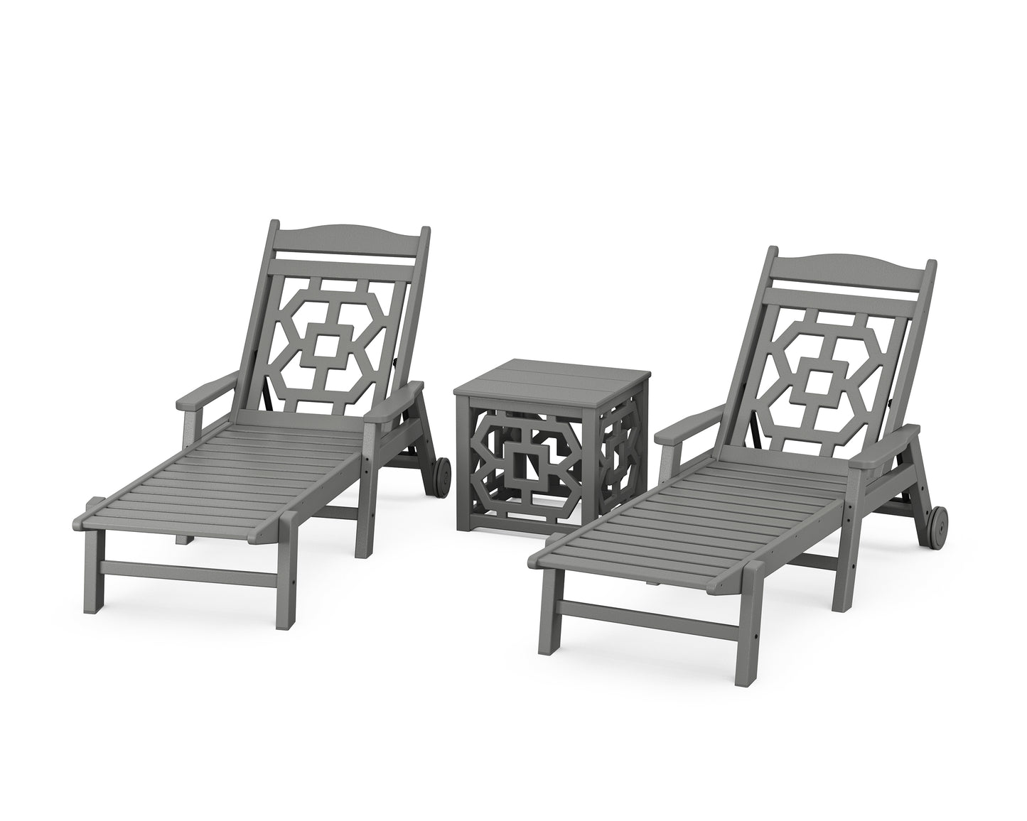 Chinoiserie 3-Piece Chaise Set