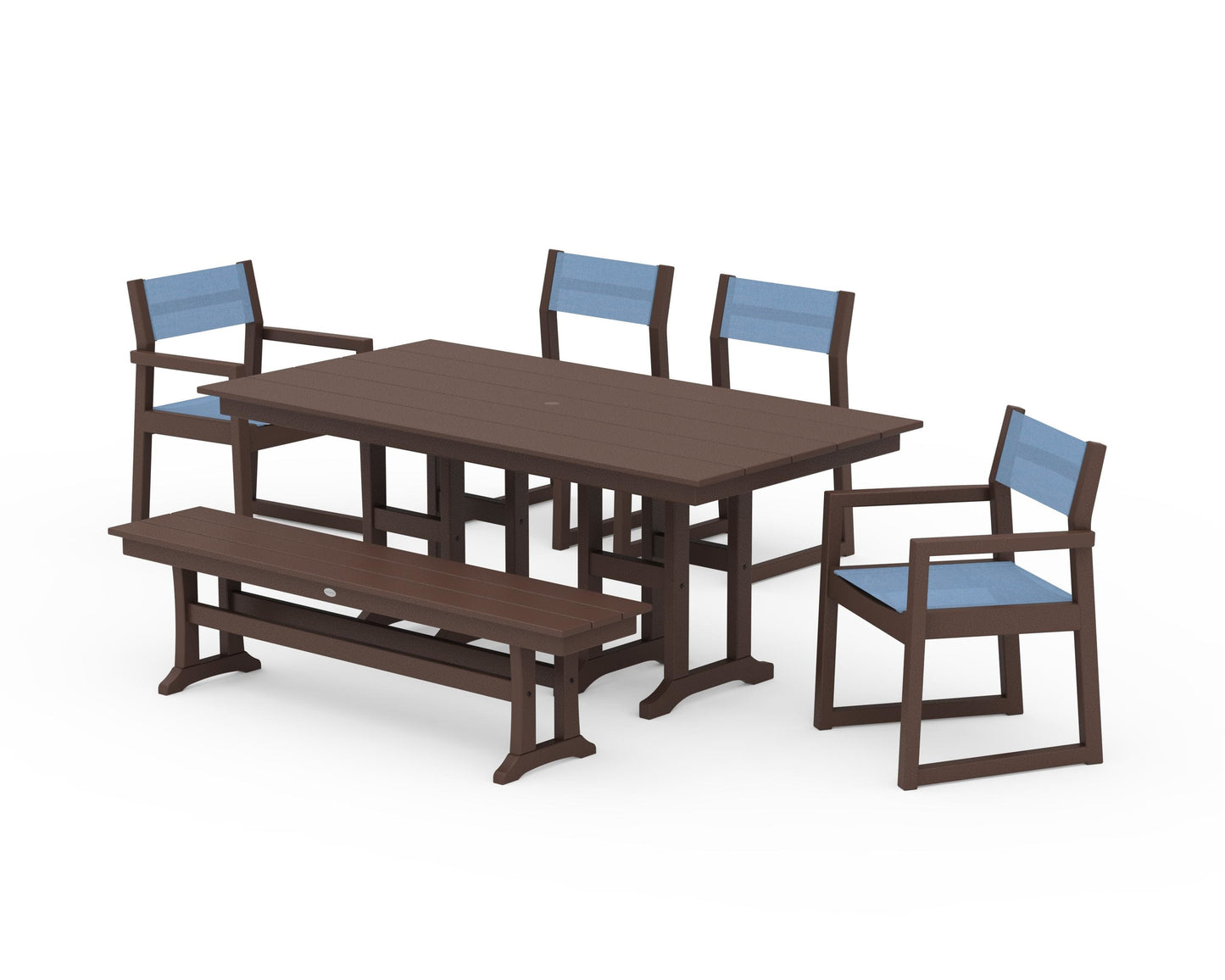 EDGE Sling 6-Piece Farmhouse Dining Set