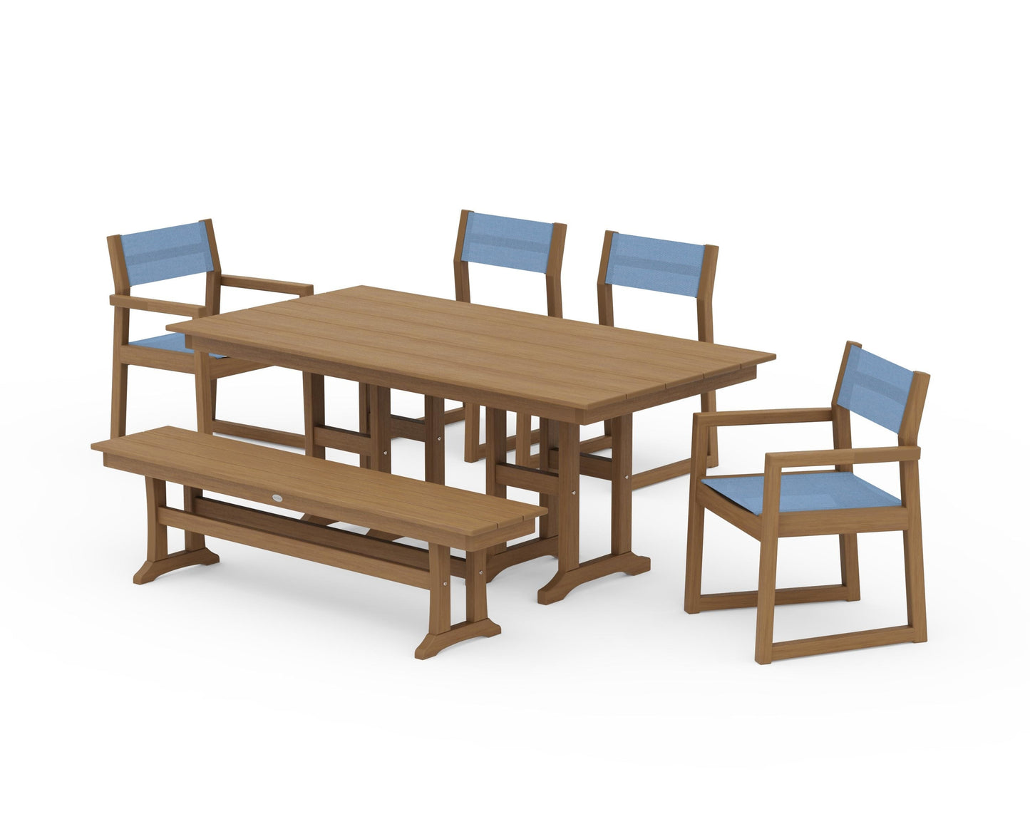 EDGE Sling 6-Piece Farmhouse Dining Set