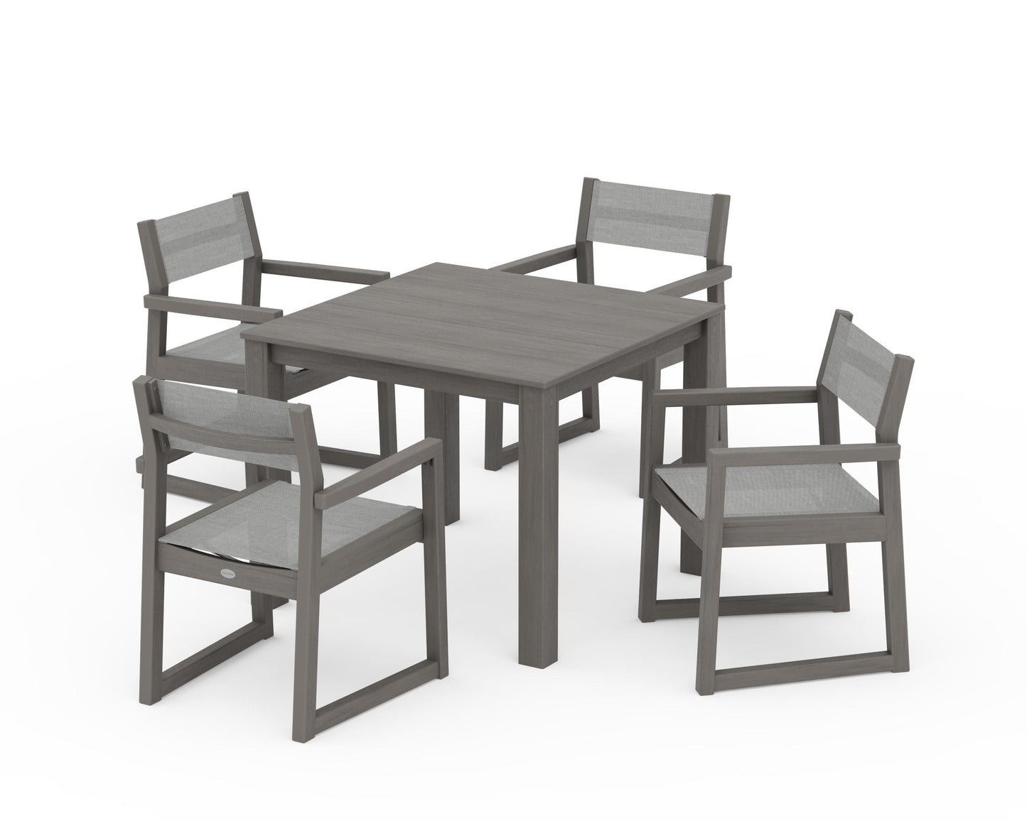 EDGE Sling Arm Chair 5-Piece Parsons Dining Set