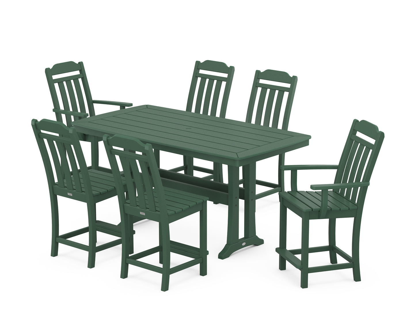 Cottage 7-Piece Counter Set with Trestle Legs