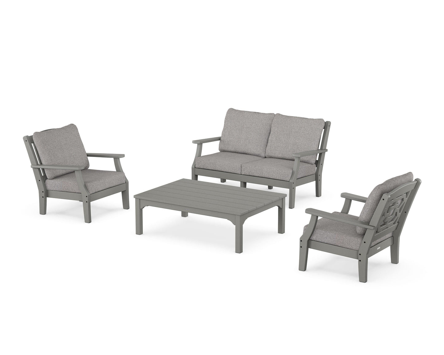 Chinoiserie 4-Piece Deep Seating Set with Loveseat