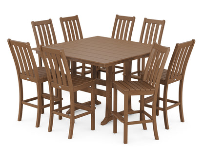 Vineyard 9-Piece Farmhouse Trestle Bar Set