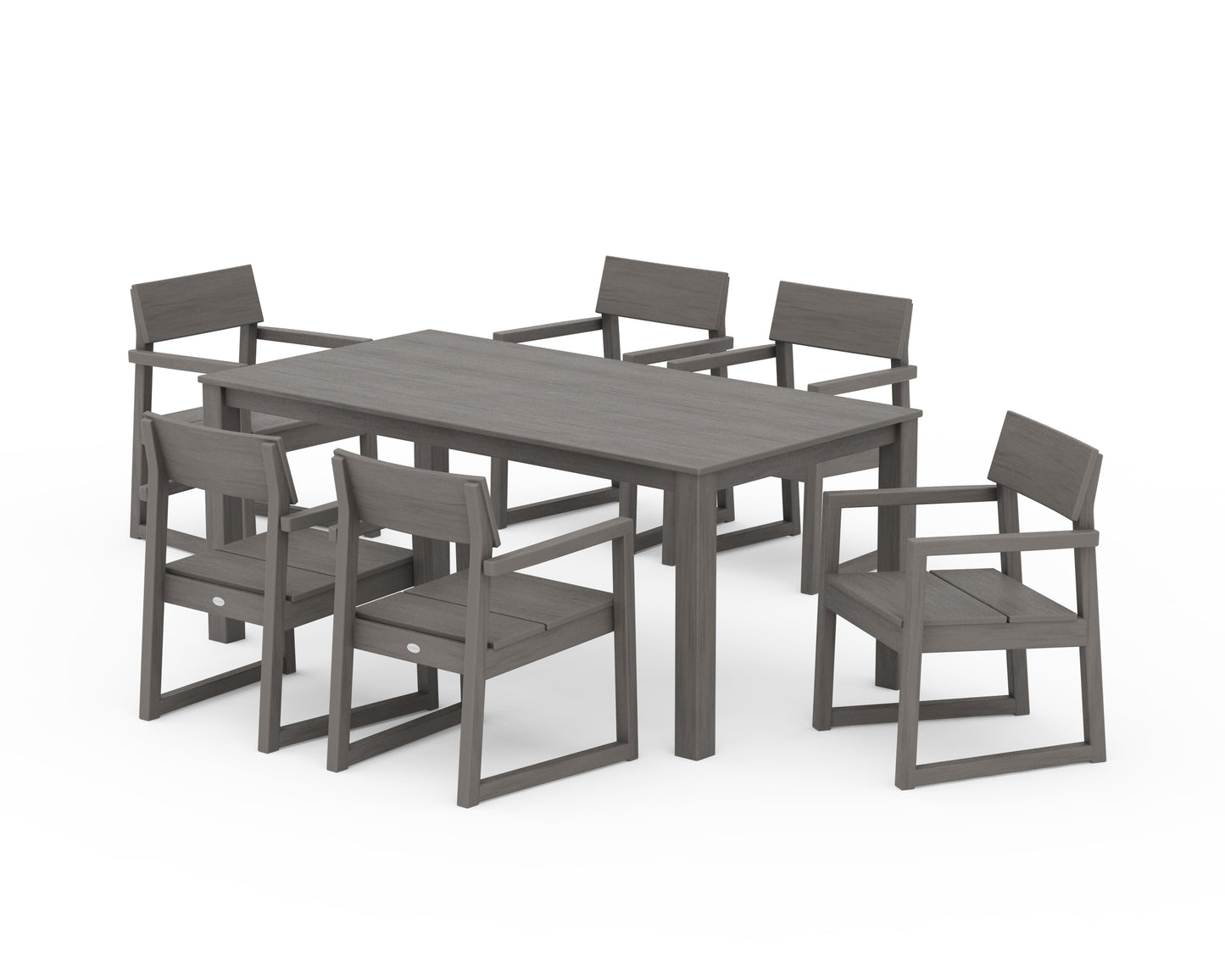 EDGE Arm Chair 7-Piece Parsons Dining Set
