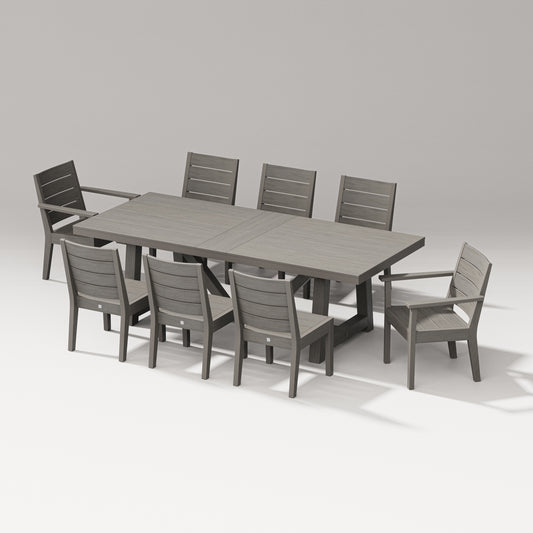 Latitude 9-Piece A-Frame Table Dining Set